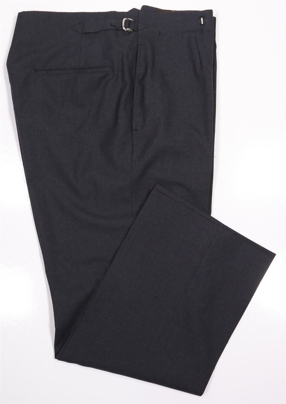 Oxxford Custom Made for Gov Carl Sanders Gray Wool Dress Pants 32x27